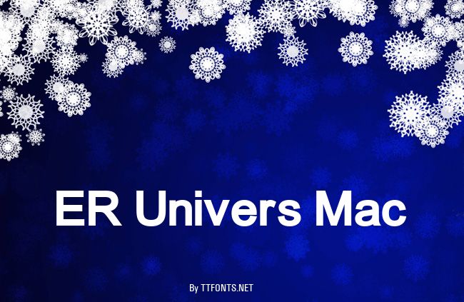 ER Univers Mac example